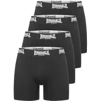 Lonsdale Boxers - West Challow (Set van 4) - S tot XXL - voor Mannen - zwart - Maat M