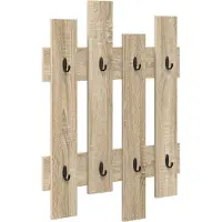 vidaXL Wandgemonteerde kapstok Muurmontage Sonoma Eik 60 x 3 x 82 cm