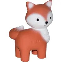 Tikiri Mijn Eerste Bosdiertje - Vos - Natuurlijk Rubber - Met Belletje - 0 Jaar