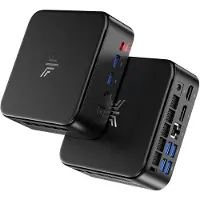 NiPoGi E3B Mini PC ΑΜD Ryzen 5 7430U(Max 4.3GHz,6C/12T) - 16GB DDR4 RAM 512GB SSD - Mini Desktop PC mit WiFi 6 - BT 5.2 - 4K Triple Display - VESA