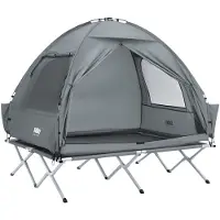 SoBuy OGS32-II-L-HG Opblaasbare Camping Tent - Grijze Textiel 193x145cm