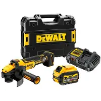 DeWalt Haakse Slijper met Variabele Snelheid 125 mm XR 18V ADVANTAGE 6Ah Li-Ion Borstelloos Glijdende Schakelaar - DCG409VST1-QW