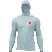 Compressport - Trail / Running kleding - Hurricane Waterproof 10/10 Jacket Grey Dawn voor Heren - Maat L - Grijs