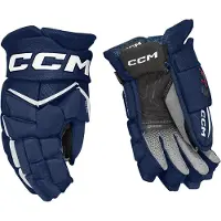 CCM - Jetspeed Ft8 Ijshockeyhandschoenen - Junior - Navy/wit - 10