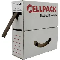 Cellpack 203787 Krimpkous zonder lijm Bruin 3 mm 1 mm Krimpverhouding:3:1 15 m