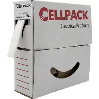 Cellpack 127109 Krimpkous zonder lijm Wit 3 mm 1 mm Krimpverhouding:3:1 15 m
