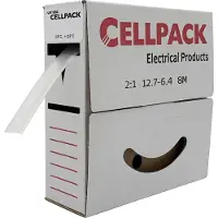 Cellpack 127075 Krimpkous zonder lijm Transparant 12.70 mm 6.40 mm Krimpverhouding:2:1 8 m