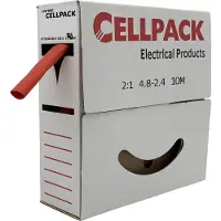 Cellpack 127054 Krimpkous zonder lijm Rood 4.80 mm 2.40 mm Krimpverhouding:2:1 10 m