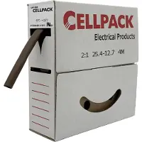 Cellpack 144461 Krimpkous zonder lijm Bruin 25.40 mm 12.70 mm Krimpverhouding:2:1 4 m