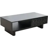 Oviala - Rechthoekige salontafel L120 cm zwart - Octave