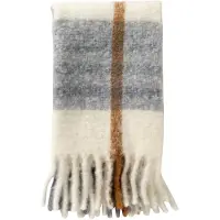 Dutch decor Plaid Jamie Crème / Blauw 130 X 170 Cm