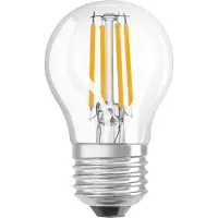 Ledvance SMART+ WiFi Filament Mini LED-lamp, dimbaar, slimme lamp, Wi-Fi, transparant, geïntegreerde LED, E27, warm wit