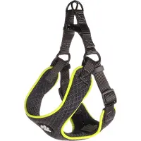 Flamingo Harnas hond – honden tuigje – harnas hond anti trek – hondentuigjes – hondentuig anti trek – Step&Go Tasha – grijs – maat S – A:46cm B:55-65cm x 12mm x 5mm