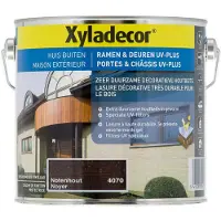 XYLADECOR raam & deur UV plus notenhout beits 2,5L