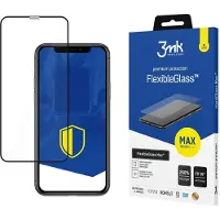 3MK hybrid glass Flexible 2.5D Max for iPhone X black frame