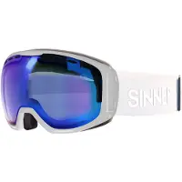 Sinner Skibril Mohawk Trans+ Matte White Double Trans+ Clear To Smoke Full Blue Oil + Vent