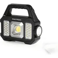 Easymaxx 12899 Werklamp LED, COB LED werkt op een accu, werkt op zonne-energie