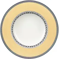 Villeroy & Boch 6x Villeroy & Boch Audun Fleur, Bord, Geel, Grijs