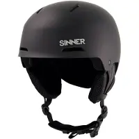 Sinner Copper Ski / Snowboard Helm (zwart) Mat Zwart S (51-55 Cm)