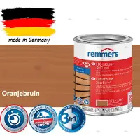 Remmers HK Lazuur 3-in-1 [plus] Oranjebruin - Premium Houtbeits voor Buiten | Transparant, Sneldrogend, Oplosmiddelarm | 0,75Liter