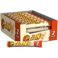 Lion White chocolade - knapperige wafels en karamel - 28 x 62 gram