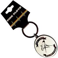 Pink floyd - First In Space Oval Sleutelhanger - Gebroken wit