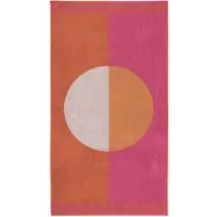 Seahorse Strandlaken Colorblock Circle - Roze - 100x180