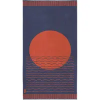 Seahorse Strandlaken Sunny Waves - Blauw - 100x180
