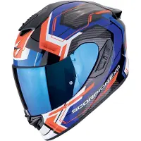 Scorpion EXO-1400 Evo II Air Linart Zwart Rood Blauw Integraalhelm Maat 2XL