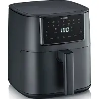 Severin FR 2462 Airfryer 7 l 1700 W Met display, Anti-aanbaklaag Zwart