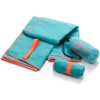Meteor Handdoeken L 80x130 cm turquoise - Handdoekenen - groot, kleur