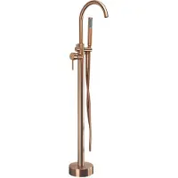 REA Lungo - Inbouw Badmengkraan - Geborsteld Koper - 26X20,5X110,5CM