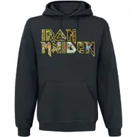 Iron Maiden Trui met capuchon - Eddies Logo - S tot XXL - voor Mannen - zwart - Maat S