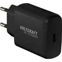 Voltcraft UC-1C20W01 USB-oplader 20 W 1x USB-C USB PD, USB PD 3.0 Zwart Binnen GaN