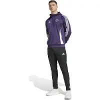 Adidas Manchester United Track Trainingspak Hooded 2025-2026 Paars Zwart Wit