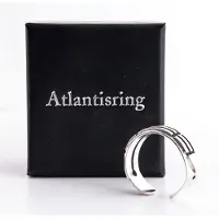 BERK Atlantis ring open zilver (heren maat)