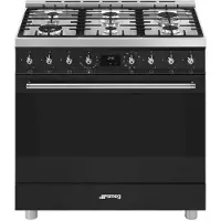 Smeg C9gmmb2 90 Cm Gasfornuis Met Oven 6 Branders