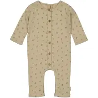 LEVV Newborn baby ribgebreide boxpak JIP met all over print beige/bruin Jongens Stretchkatoen Ronde hals - maat 56