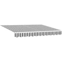 vidaXL Luifel uittrekbaar 3x2,5 m stof en aluminium antraciet en wit