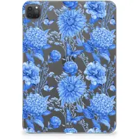 B2Ctelecom Siliconen Hoesje voor iPad Pro 11 (2024) Flowers Blue