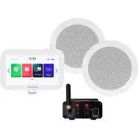 Aquasound N-Joy Connect n-joy connect badkamerradio - controller (ipx7) - wand lader - twist speakerset wit - bluetooth versterker / 30 watt / 230v/12v EMN30-TW