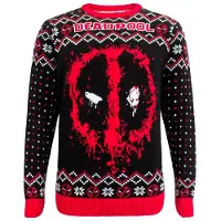 Deadpool - Marvel Christmas jumper - - Spray - S tot XXL - voor Mannen - zwart-rood-wit - Maat XL