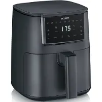 Severin FR 2461 - Airfryer - Hetelucht friteuse - Touchscreen - 4 Liter - 70 tot 200 Graden - 1300 Watt - Zwart