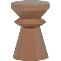 Woood Fedde Bijzettafel - Metaal - Oud Roze - 47x30x30