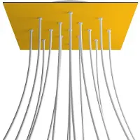 Creative Cables Kroq4015f113 Xxl Rose-one Square Mustard Rozenkit