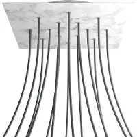 Creative Cables Kroq4014f105 Xxl Rose-one Square Carrara Marmeren Rozen Kit