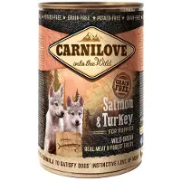 Carnilove dog blik zalm/kalkoen voor puppies - 6x400 gr