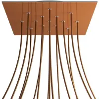 Creative Cables Kroq4015f108 Xxl Rose-one Square Satin-koperroze Satijnen Set