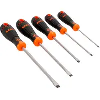 Bahco Schroevendraaierset BahcoFit | rubber greep | gleuf - 5-delig - B219.045