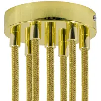 Creative Cables Krm576fgoterm Metalen Cilindrische Lamp Plafondrozet Kit